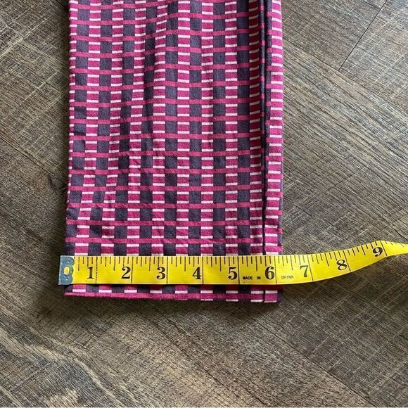 Anthropologie Essential Slim Pant Stretch High Rise Purple Pink 8 Boho - Picture 13 of 14